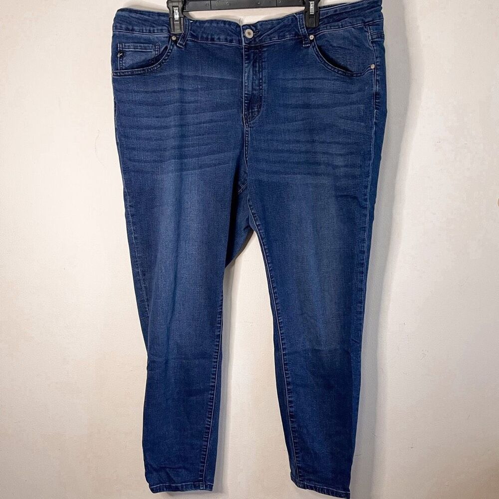 KanCan Curvy‎ Dark Wash Stretch Skinny Jean Size 24